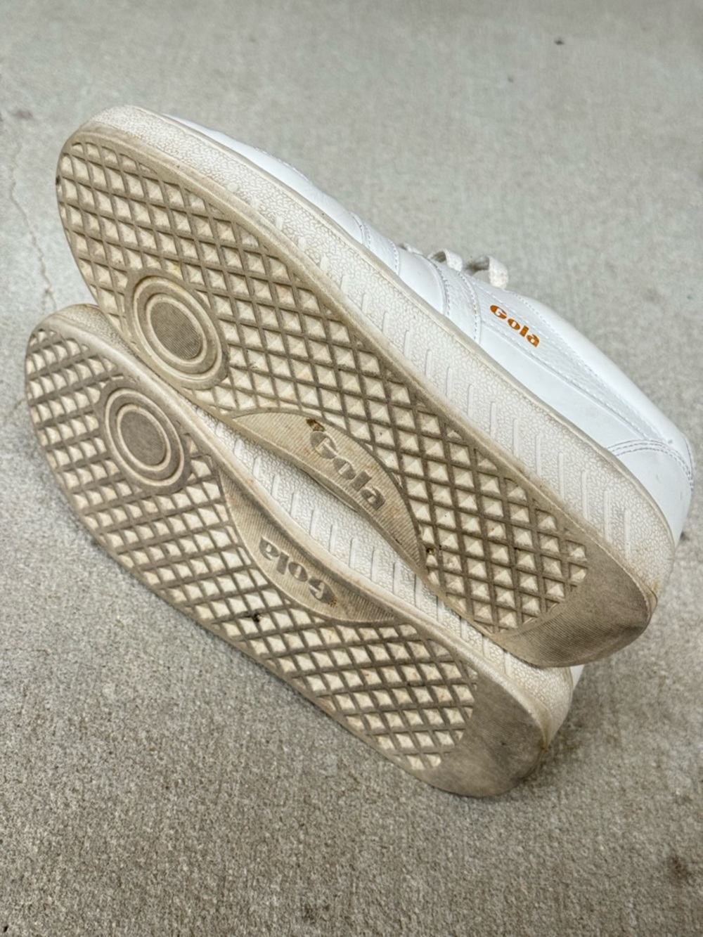 Gola Women's Grand Slam White Leather Sneakers - Picture 6 of 7